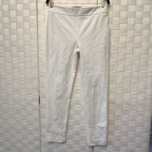 . Kobi‎ Halperin White Pull-On Ankle Pants Slim Leg Knit Jada Style